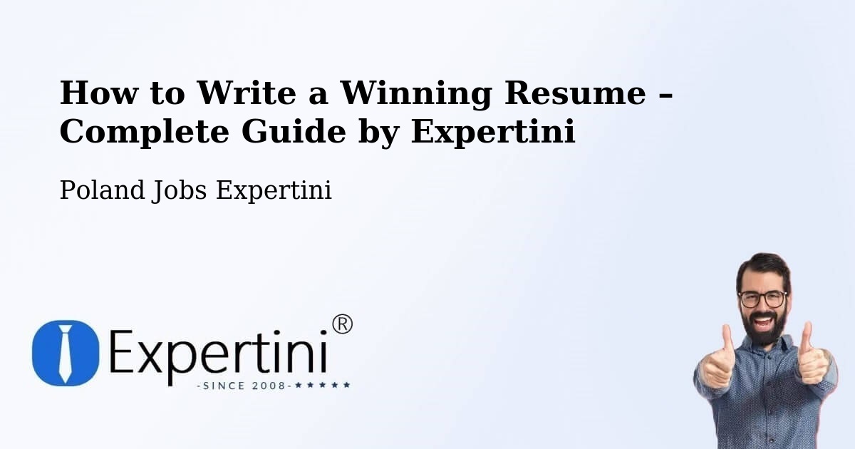 Resume Writing Guide for Job Seekers – Piątek - Piątek, Poland Jobs Expertini
