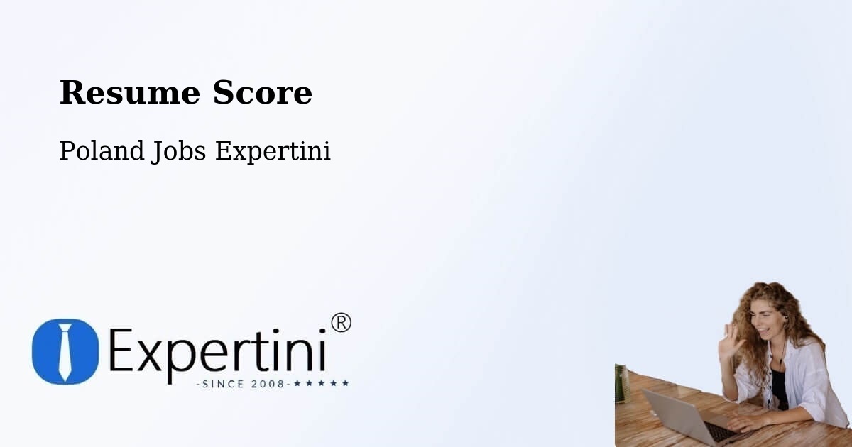 Resume Score & Job Description Match Tool – Piątek - Poland Jobs Expertini