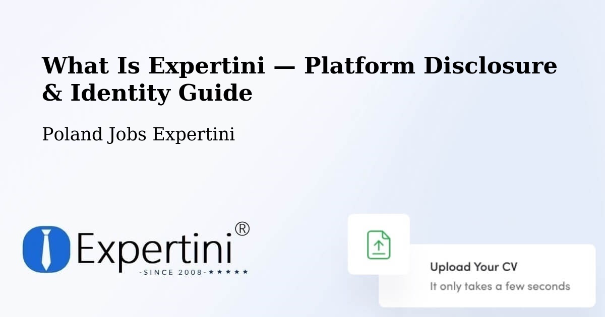 What Is Expertini — Platform Disclosure & Identity Guide – Piątek